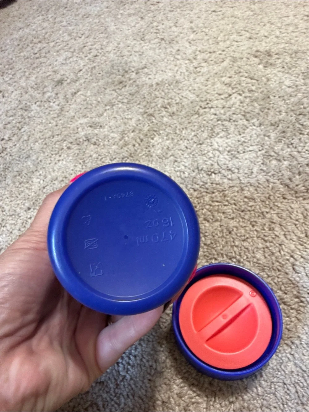 Tupperware Commuter Mug Thermal Coffee Mug 16oz To Go Eco 360° Tokyo BLUE